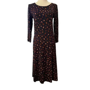JOULES NWT long sleeve casey print maxi dress size us 2